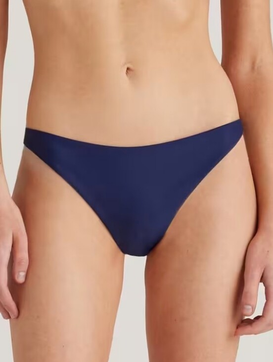 Quince Other - Quince Italian Low-Rise Bikini Swimsuit Bottom New Medium Navy Blue